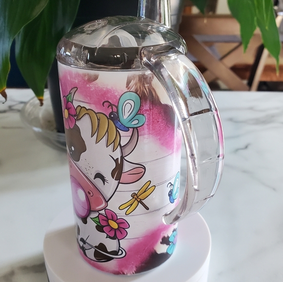 Baby Cow 12oz Sippy Cup with 2 lids - Picture 4 of 10